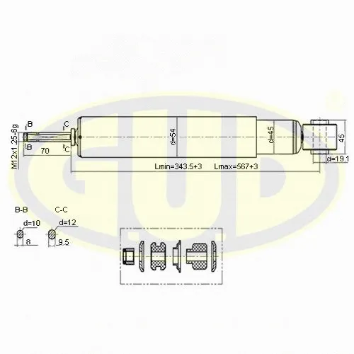Amortisseur G.U.D. GSA344410