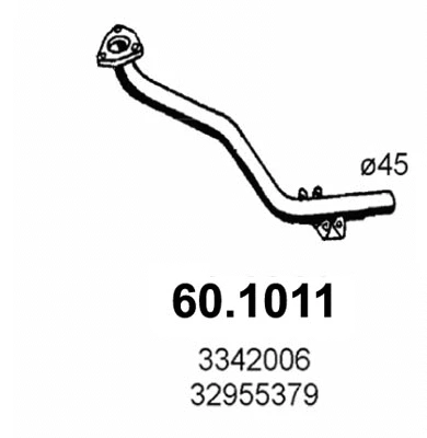 Tuyau d'échappement ASSO 60.1011