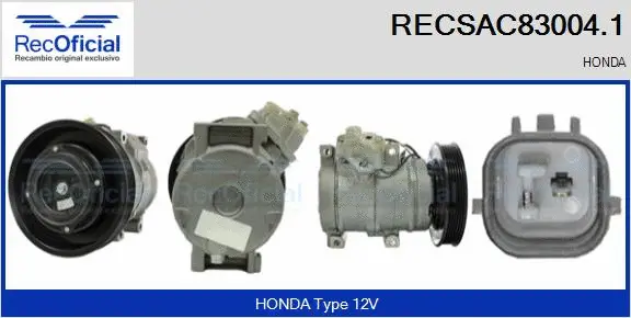 Compresseur, climatisation RECOFICIAL RECSAC83004.1