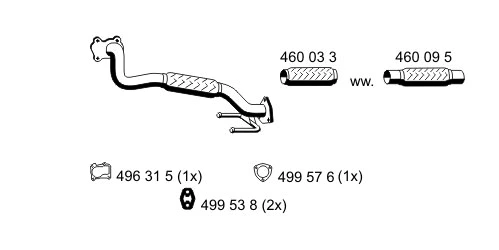 Tuyau d'échappement ERNST 105460