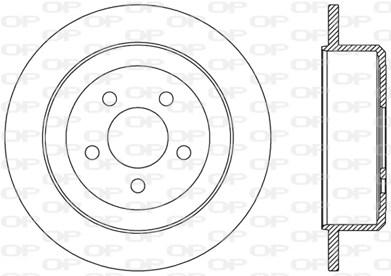 Disque de frein OPEN PARTS BDR2479.10