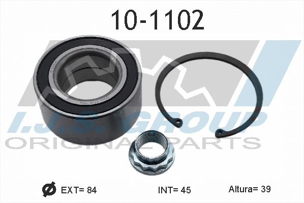 Kit de roulements de roue IJS GROUP 10-1102