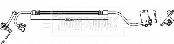 Flexible de frein BORG & BECK BBH8630