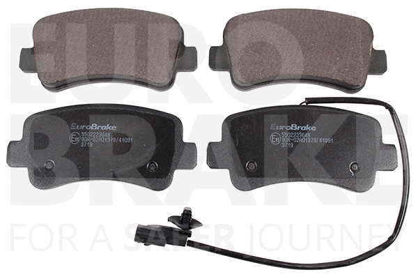 Kit de plaquettes de frein, frein à disque EUROBRAKE 5502223648