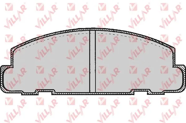 Kit de plaquettes de frein, frein à disque VILLAR 626.0267