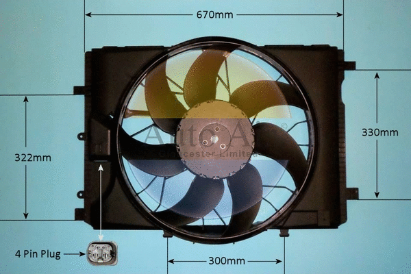 Moteur électrique, ventilateur pour radiateurs AUTO AIR GLOUCESTER 05-1222