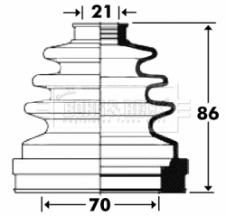 Jeu de joints-soufflets, arbre de commande BORG & BECK BCB2899