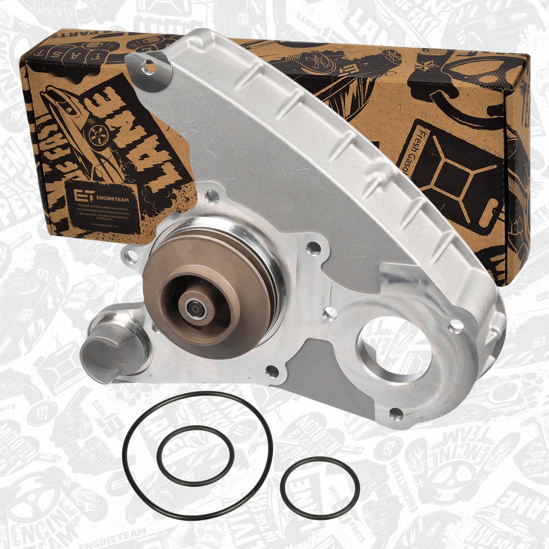 Pompe à eau, refroidissement du moteur ET ENGINETEAM PW0021