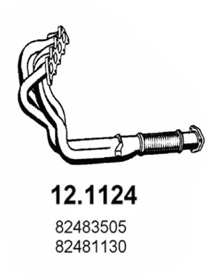 Tuyau d'échappement ASSO 12.1124