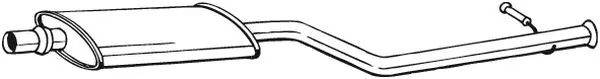 Silencieux central BOSAL 282-337