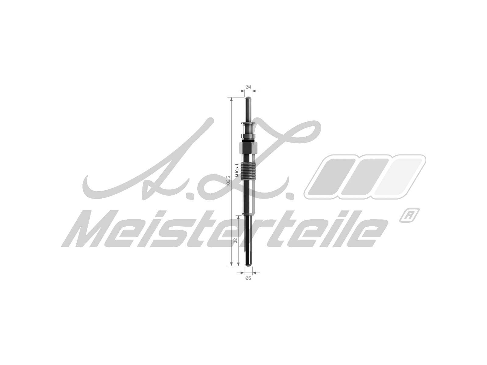 Bougie de préchauffage A.Z. Meisterteile AZMT-49-040-1029