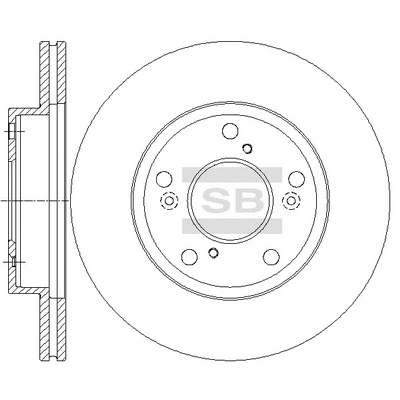 Disque de frein Hi-Q SD4125