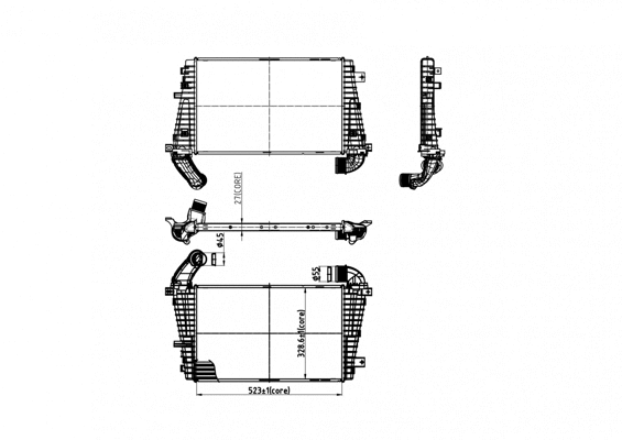 Refroidisseur d'air de suralimentation HART 612 488