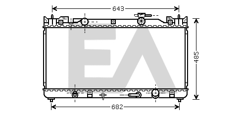 Radiateur, refroidissement du moteur EACLIMA 31R71134