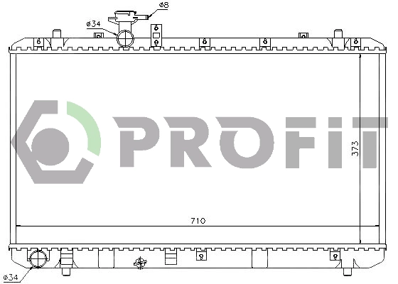 Radiateur, refroidissement du moteur PROFIT PR 7052N2
