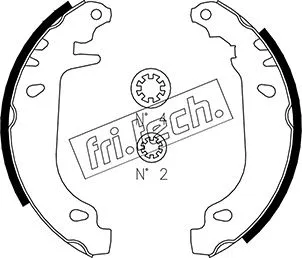 Jeu de mâchoires de frein fri.tech. 1022.032