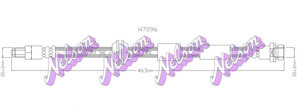 Flexible de frein KAWE H7096