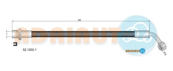 Flexible de frein ADRIAUTO 52.1202.1