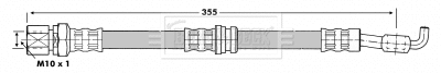 Flexible de frein BORG & BECK BBH6947
