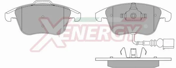 Kit de plaquettes de frein, frein à disque AP XENERGY X41003