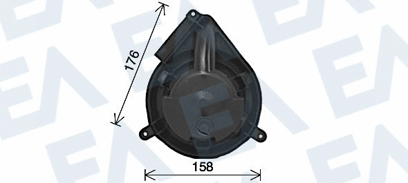 Moteur électrique, pulseur d'air habitacle EACLIMA 42A50045