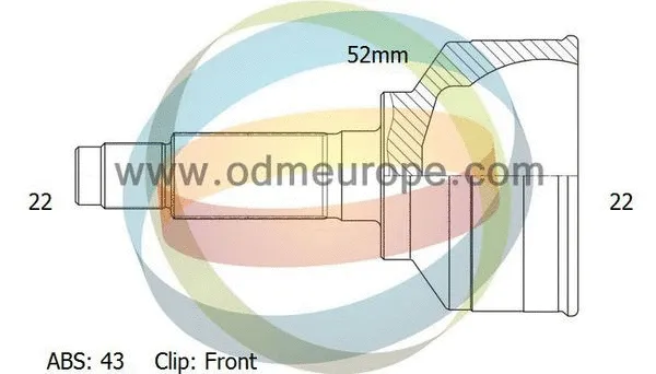 Jeu de joints, arbre de transmission 4X4 ESTANFI EST-12-231637