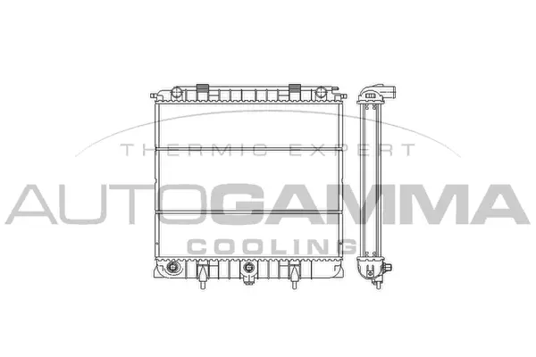 Radiateur, refroidissement du moteur AUTOGAMMA 103269