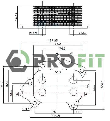 Radiateur d'huile PROFIT 1745-0031