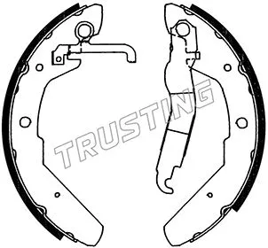 Jeu de mâchoires de frein TRUSTING 124.279