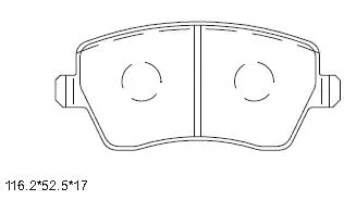 Kit de plaquettes de frein, frein à disque ASIMCO KD7785