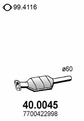 Catalyseur ASSO 40.0045