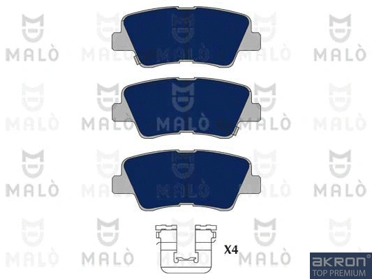 Kit de plaquettes de frein, frein à disque AKRON-MALÒ 1050962