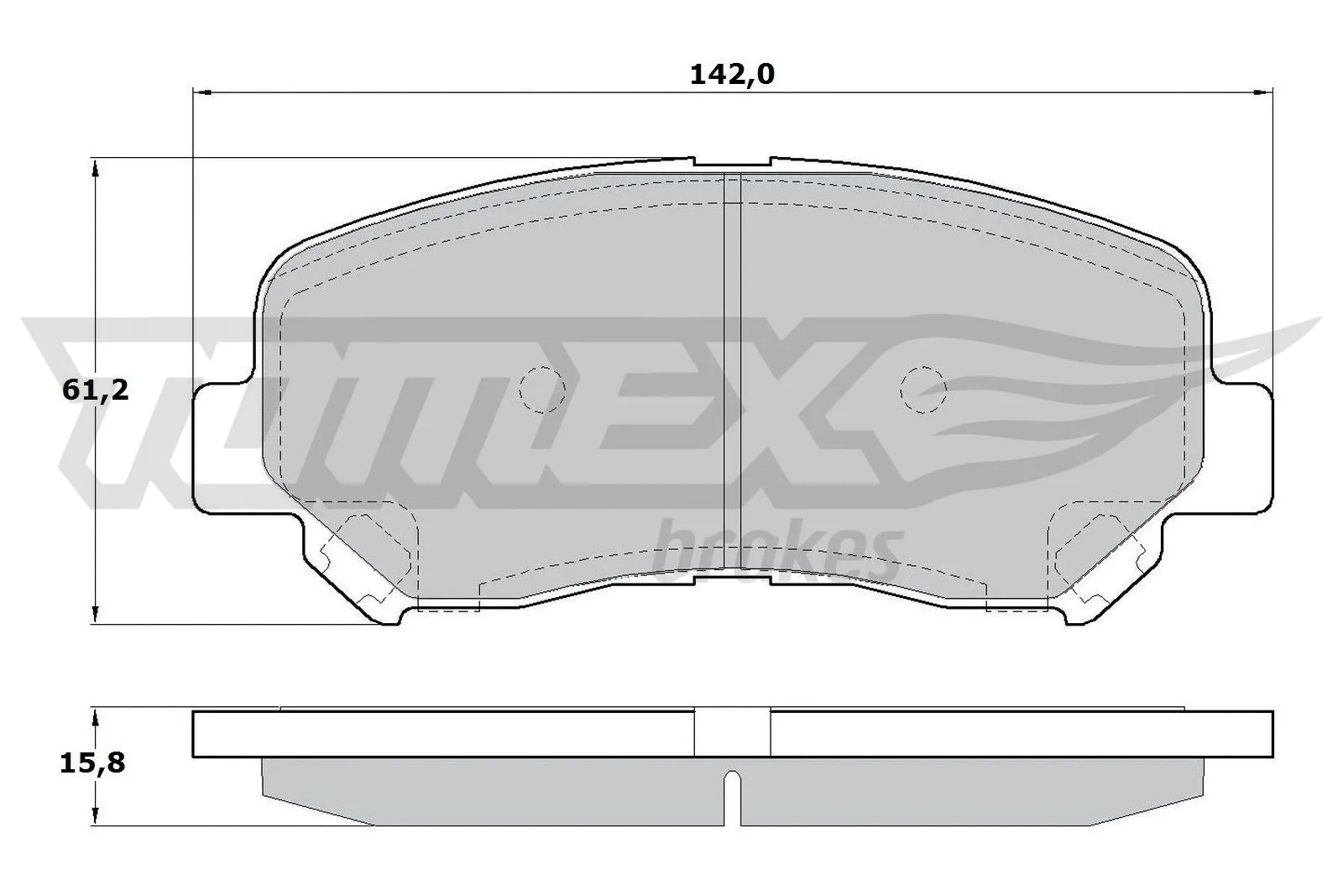 Kit de plaquettes de frein, frein à disque TOMEX Brakes TX 17-25