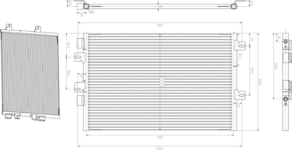 Condenseur, climatisation PowerMax 7110403