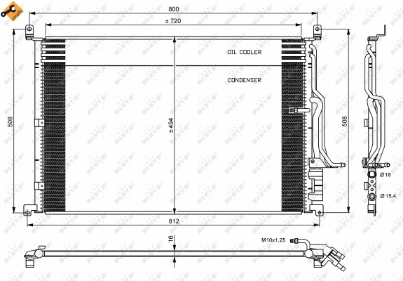 Condenseur, climatisation NRF 35923