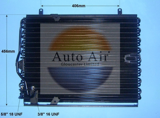 Condenseur, climatisation AUTO AIR GLOUCESTER 16-6592