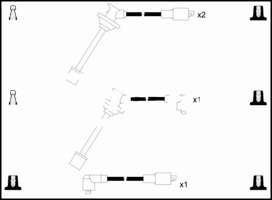 Kit de câbles d'allumage LEMARK HOES1180