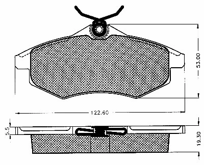 Kit de plaquettes de frein, frein à disque BSF 10237