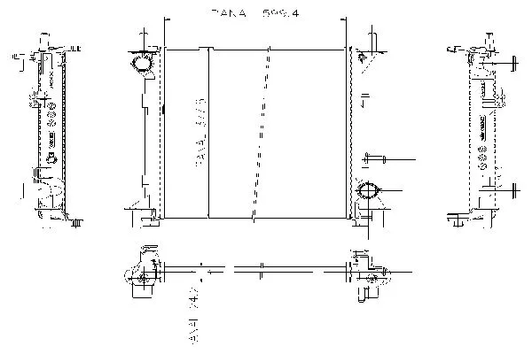 Radiateur, refroidissement du moteur ORDONEZ 1020821809