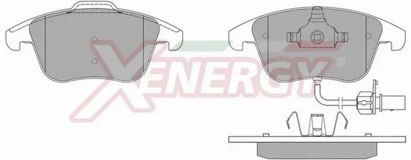 Kit de plaquettes de frein, frein à disque AP XENERGY X41077