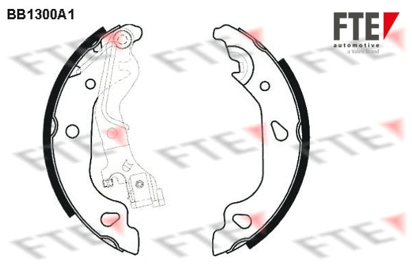 Jeu de mâchoires de frein FTE 9100070