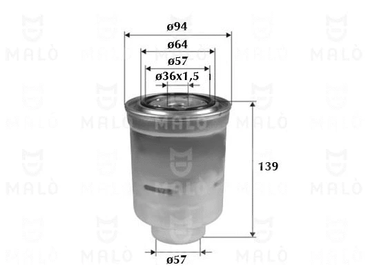 Filtre à carburant AKRON-MALÒ 1520196