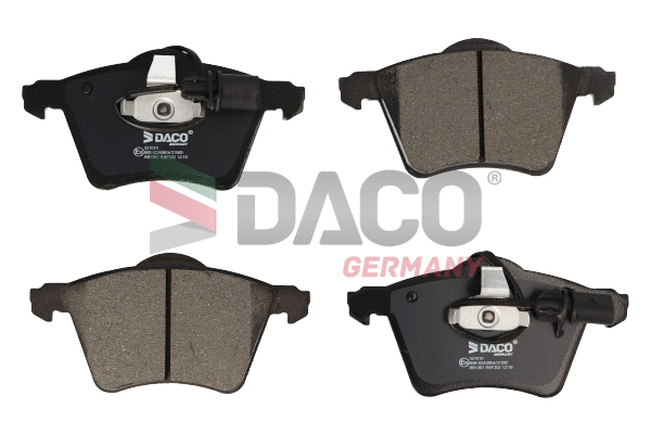 Kit de plaquettes de frein, frein à disque DACO Germany 321010
