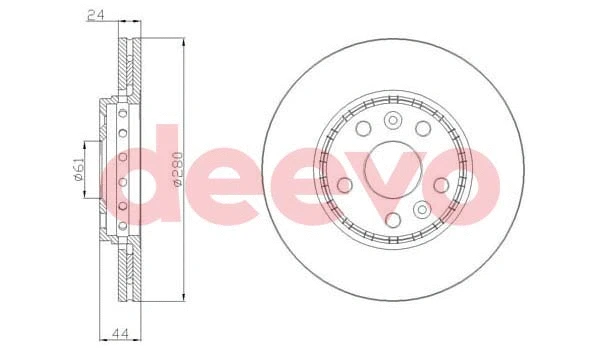 Disque de frein DEEVO BD23520