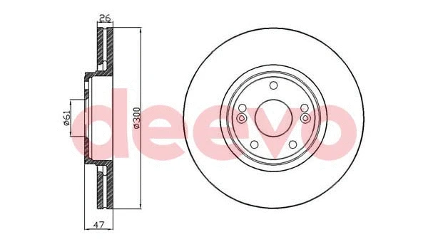 Disque de frein DEEVO BD14180