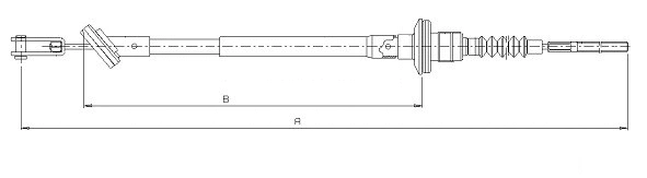 Tirette à câble, commande d'embrayage SONOVA CF01608