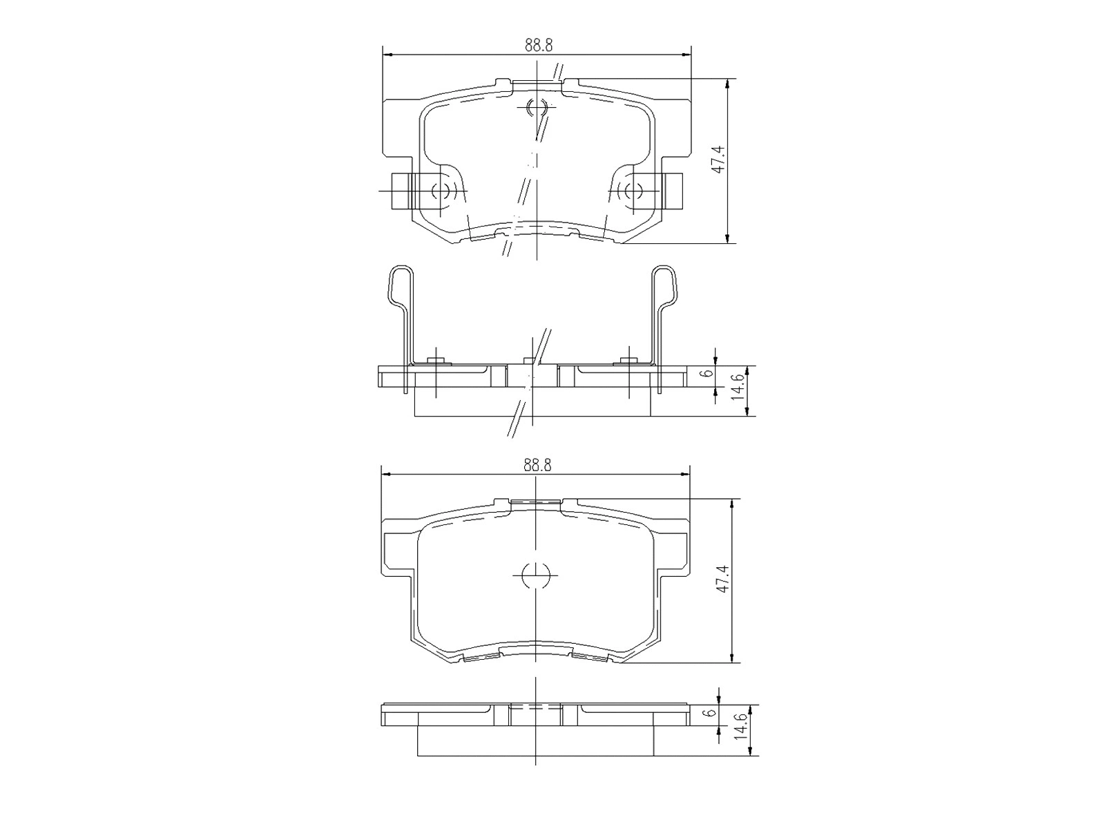 Kit de plaquettes de frein, frein à disque A.Z. Meisterteile AZMT-44-022-1426