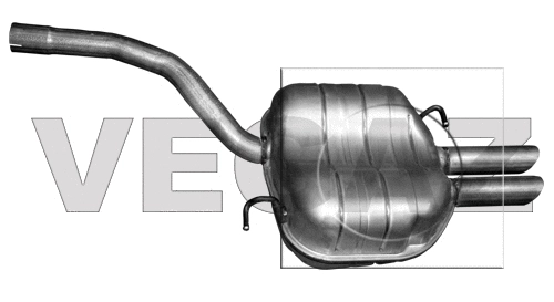 Silencieux arrière VEGAZ GmbH VS-489