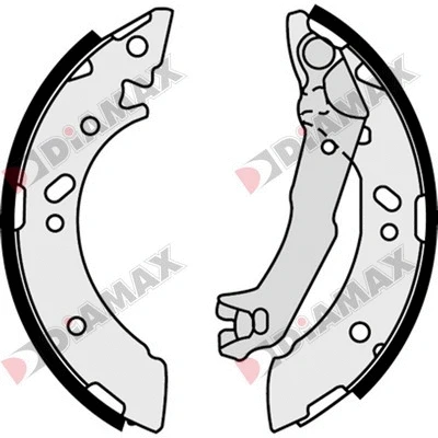 Jeu de mâchoires de frein DIAMAX N01293