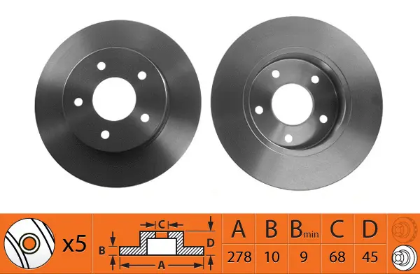 Disque de frein SB BR22123
